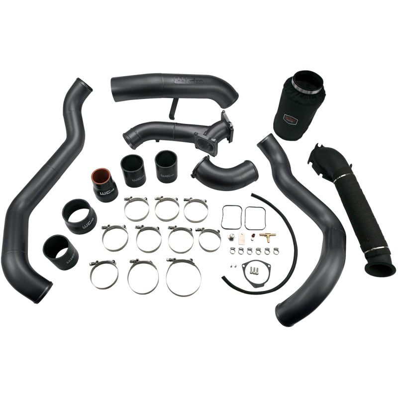 WCF Intake Bundle Kit - Wehrli 01-04 Chevrolet 6.6L LB7 Duramax High Flow Intake Bundle Kit - Gloss Black