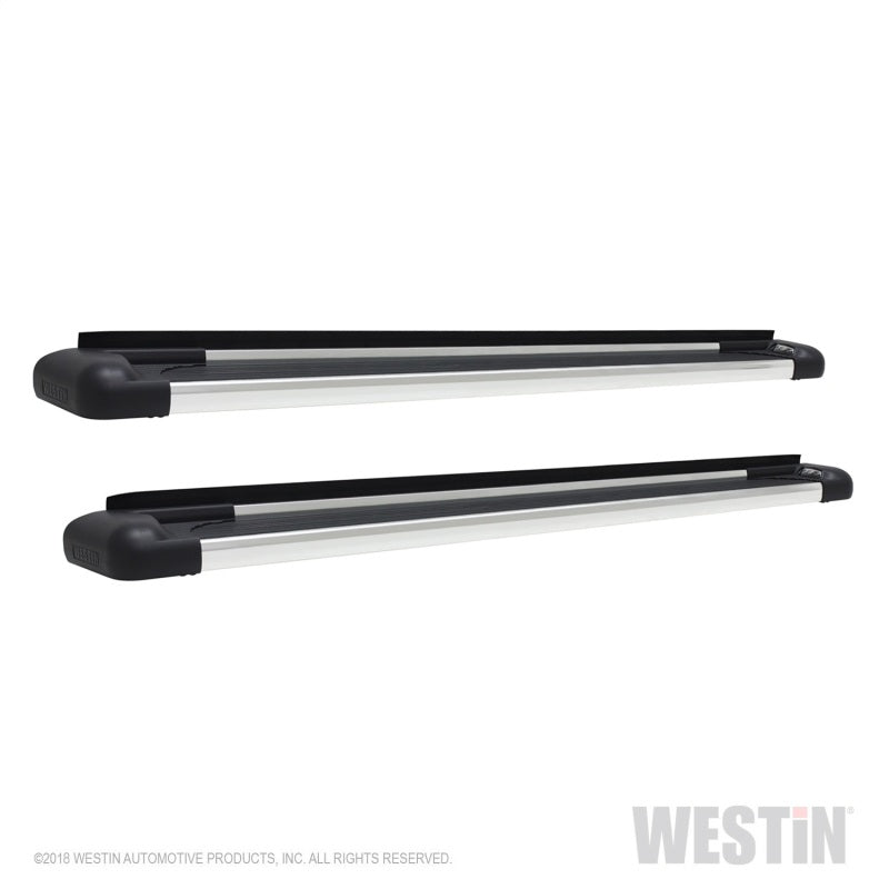 WES Running Boards - Sure-Grip - Westin SG6 Polished Aluminum Running Boards 74.25 in