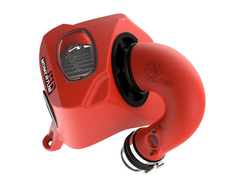 AFE Momentum HD Cold Air Intakes - aFe 15-25 Toyota Hilux L4-2.4/2.8L (td) Momentum HD Cold Air Intake System Red w/ Pro DRY S Filter