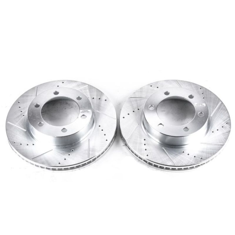 PSB Evolution Drill/Slot Rotor - Power Stop 01-07 Toyota Sequoia Front Evolution Drilled & Slotted Rotors - Pair
