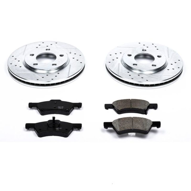 PSB Z23 Evolution Kit - Power Stop 01-07 Chrysler Town & Country Front Z23 Evolution Sport Brake Kit