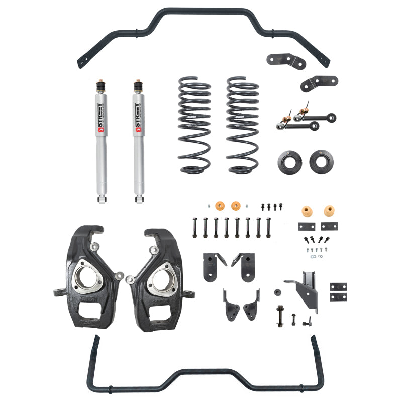 BT Lower Kit w SP Shocks - Belltech 2019+ Ram 1500 2WD/4WD Lowering Kit w/ Street Performance Shocks