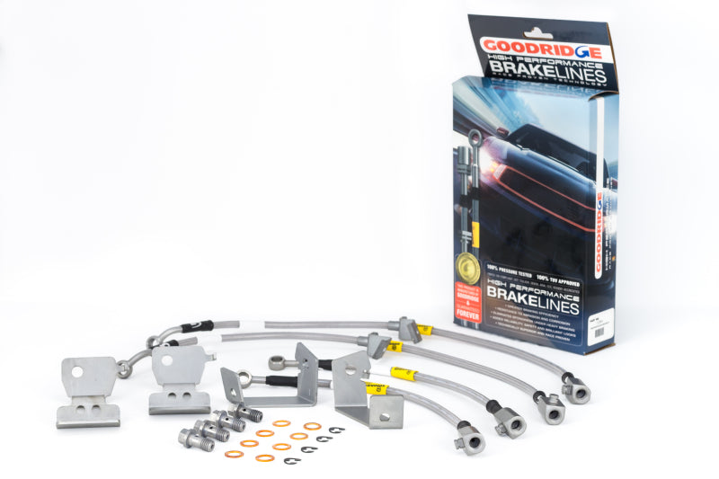 GR G-Stop Brake Line Kits - Goodridge 05-14 Ford Mustang (w/ABS) Stainless Steel Brake Line Kit