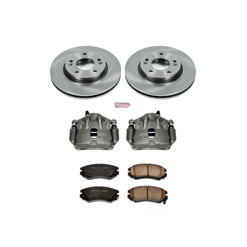 PSB Autospecialty Kit w/Cals - Power Stop 07-10 Hyundai Elantra Front Autospecialty Brake Kit w/Calipers