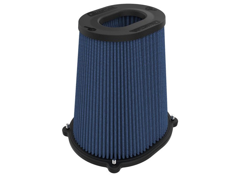 AFE Quantum Intakes - aFe Quantum Pro-5 R Air Filter Inverted Top - 5.5inx4.25in Flange x 9in Height - Oiled P5R