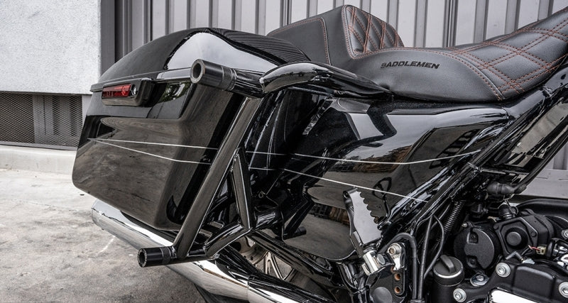 BUR Brawler Kits - Burly Brand 14-Up Touring Brawler Kit Rear - Black