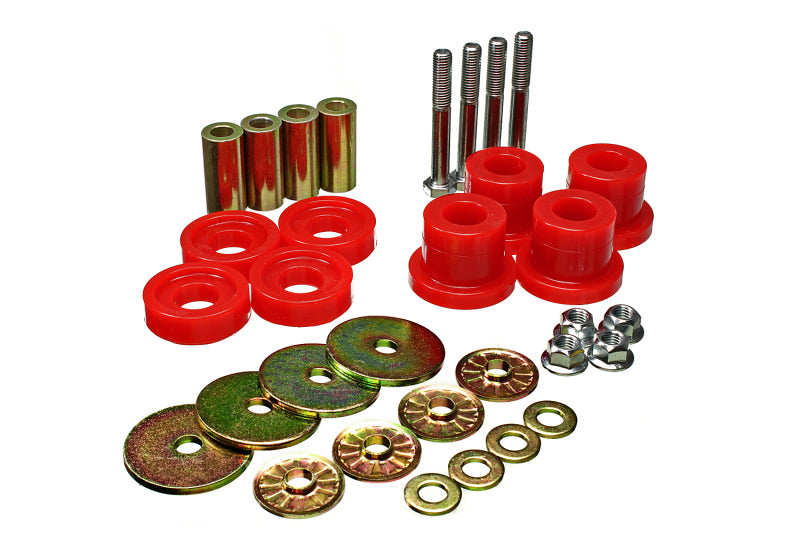 ES Diff Bushings - Red - Energy Suspension Front Differential Mount Bushing Set