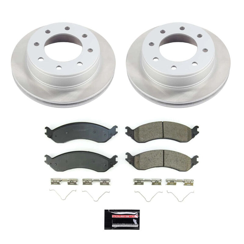 PSB Semi-Coated Rotor Kits - Power Stop 21-22 GMC Savana 3500 Rear Semi-Coated Rotor Kit