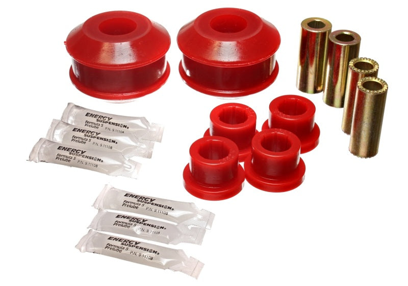 ES Cntrl Arm Bushings - Red - Energy Suspension 03-05 Mitsubishi Lancer EVO 8 Red Front Control Arm Bushing Set