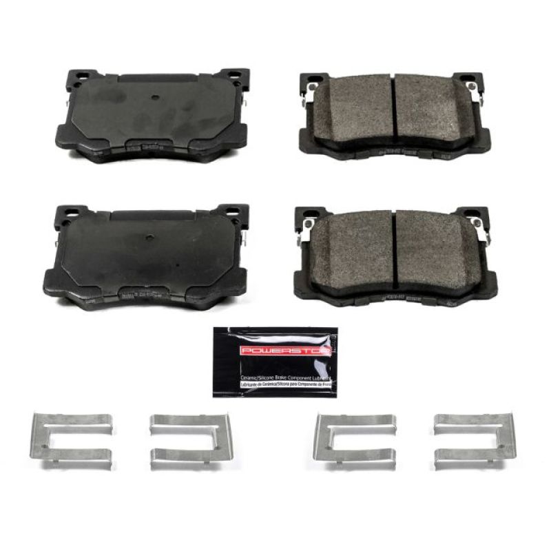 PSB Z23 Evolution Brake Pads - Power Stop 17-19 Genesis G80 Front Z23 Evolution Sport Brake Pads w/Hardware