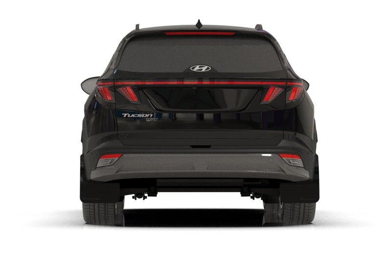 RAL UR Blk Flap/Rd Logo - Rally Armor 2025 Hyundai Tucson ICE XRT Black UR Mud Flap - Red Logo