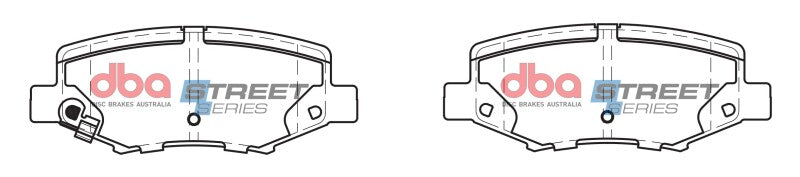 DBA Street Series Brake Pads - DBA 07-17 Jeep Wrangler Street Series Rear Brake Pads