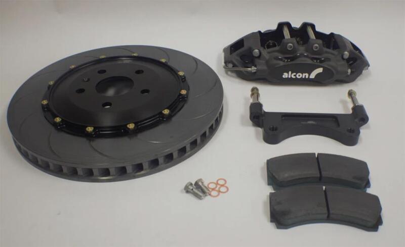 ALC Front Brake Kits - Alcon Chevrolet Corvette C8 (Aftermarket Wheels) 6 Piston 380x36mm Front Street Kit - Anodized