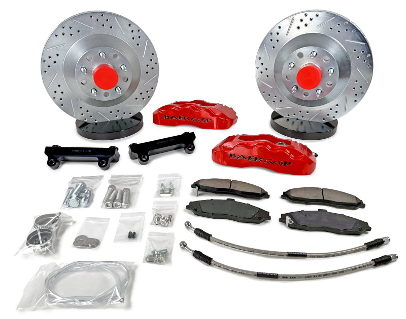 BAE Pro Brake Kits - Baer Brakes 71-73 Ford Mustang 13in Pro Front SDZ Brake Kit - Comp Yellow