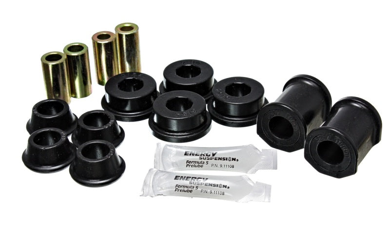 ES Cntrl Arm Bushings - Black - Energy Suspension 71-7/73 VW Super Beetle (Cast) Black Front Control Arm Bushing Set