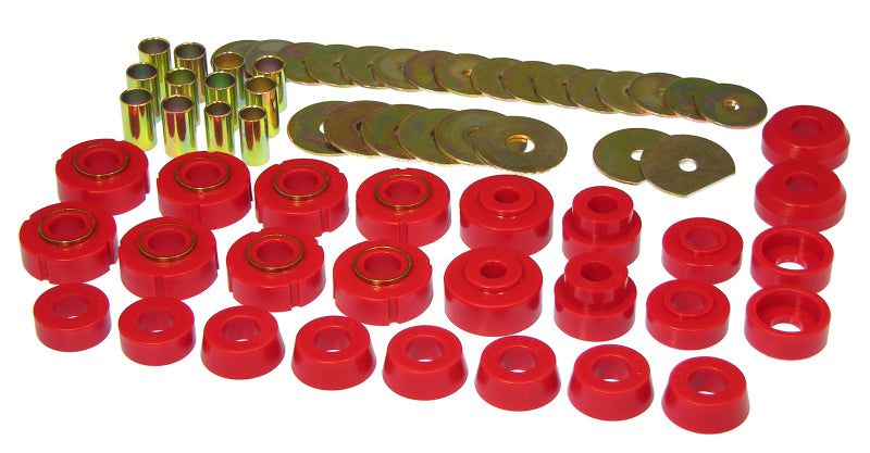 PRO Body/Subframe Bush - Red - Prothane 65-70 Chevy Impala Convertible Body Mount - Red