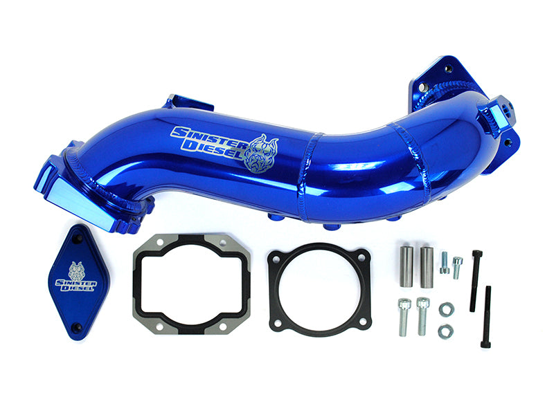 SIN Intake Elbows - Sinister Diesel 11-15 Chevy Duramax LML Intake Bridge