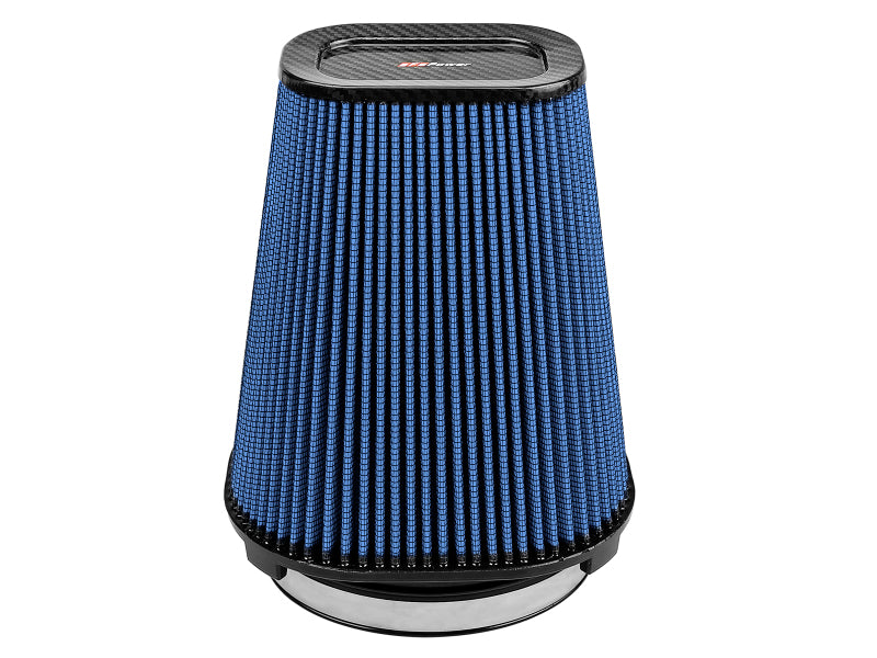AFE Universal Pro-5 R Filter - aFe Magnum FLOW Pro 5R Air Filter (5.5x 7.5)in F (9x 7)in B (5.8 x 3.8)in T (Carbon Fiber) x 10in H