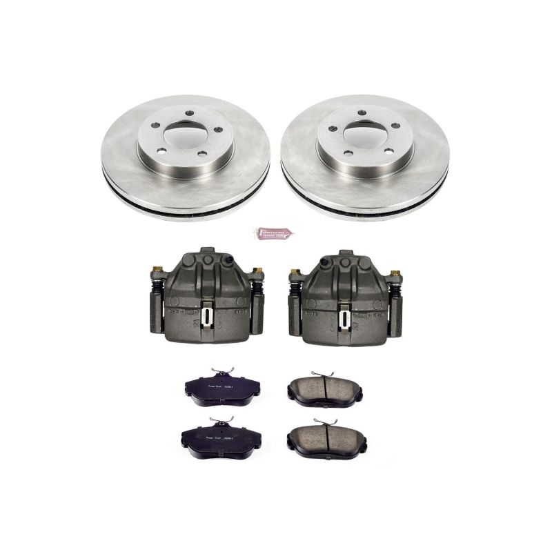 PSB Autospecialty Kit w/Cals - Power Stop 94-00 Ford Taurus Front Autospecialty Brake Kit w/Calipers