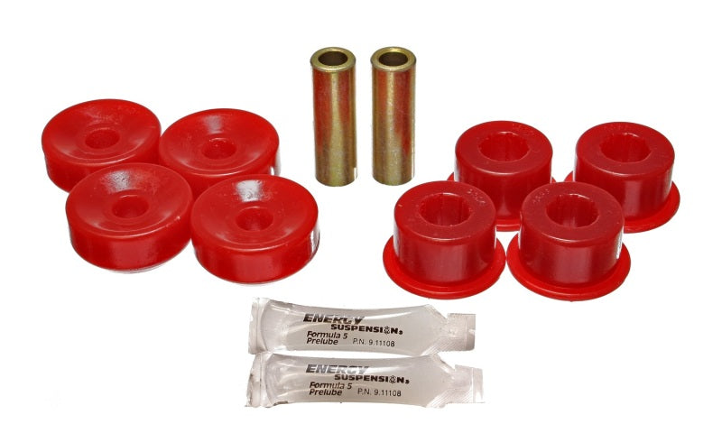 ES Shock Bushings - Red - Energy Suspension 92-01 Prelude Red Rear Shock Upper and Lower Bushing Set