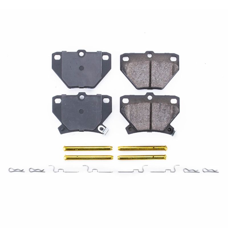 PSB Z17 Evolution Brake Pads - Power Stop 03-06 Pontiac Vibe Rear Z17 Evolution Ceramic Brake Pads w/Hardware