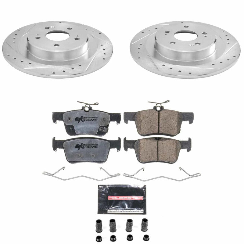 PSB Z26 Street Warrior Kit - Power Stop 21-25 Acura TLX Rear Z26 Street Brake Kit
