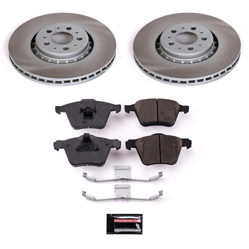 PSB Semi-Coated Rotor Kits - Power Stop 03-14 Volvo XC90 Front Semi-Coated Rotor Kit