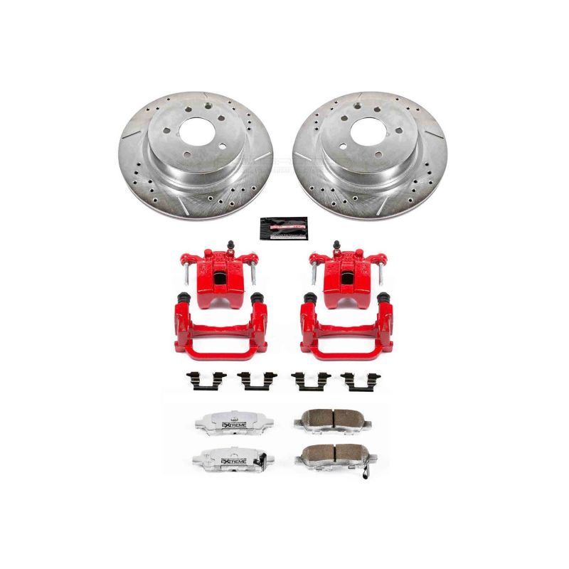 PSB Z26 Street Kit w/Cals - Power Stop 05-08 Infiniti G35 Rear Z26 Street Warrior Brake Kit w/Calipers