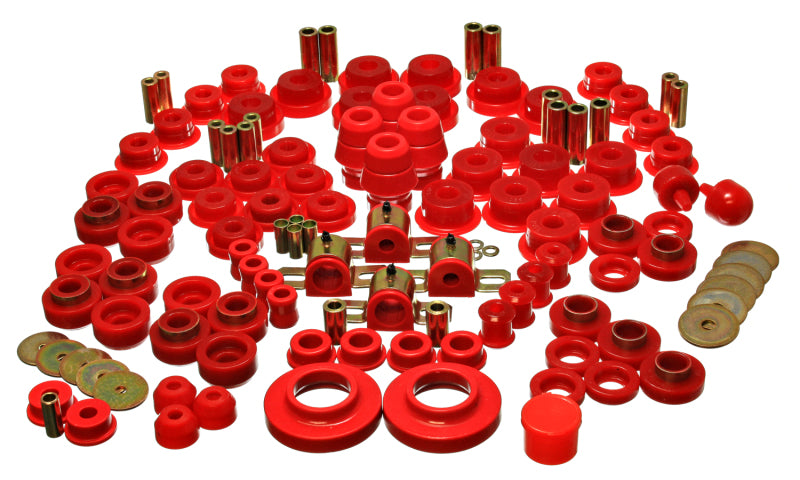 ES Hyper-Flex Sets - Red - Energy Suspension 97-06 Jeep Wrangler TJ Red Hyper-Flex Master Bushing Set