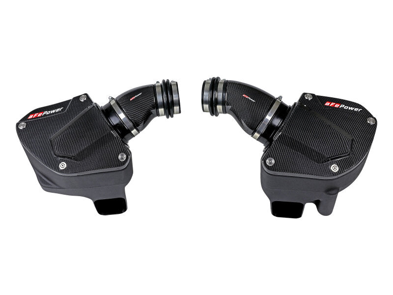 AFE Black Series Stage-2 Carbon Fiber Cold Air Intakes - aFe Black Series Stage-2 Carbon Fiber Cold Air Intake System w/ Pro DRY S Media - 18-19 BMW M5 (F90)