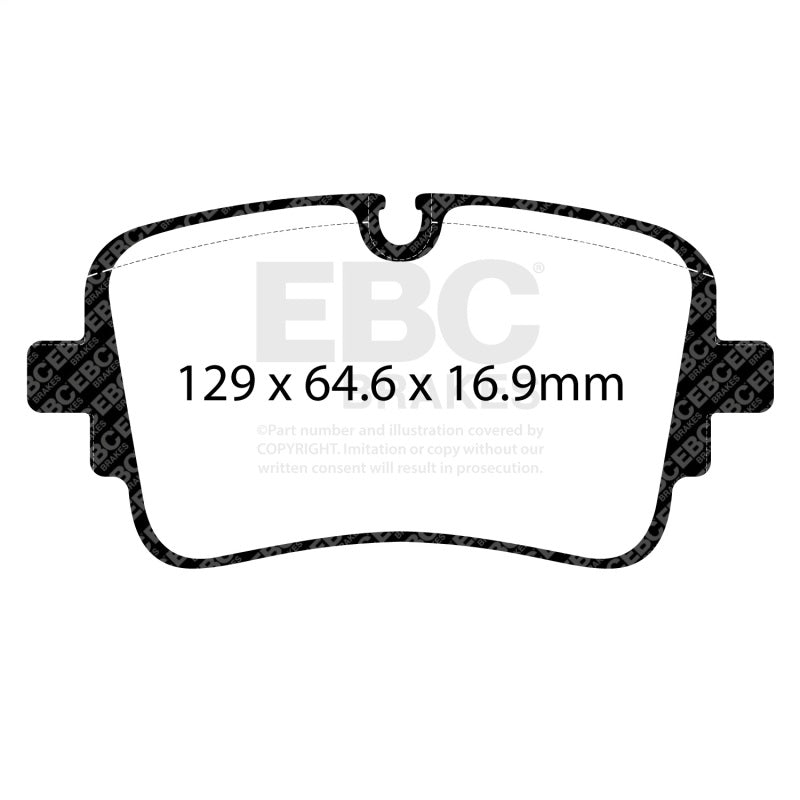 EBC Yellowstuff Brake Pad Sets - EBC 2020+ Audi A8 Quattro (D5) 3.0TT Yellowstuff Rear Brake Pads