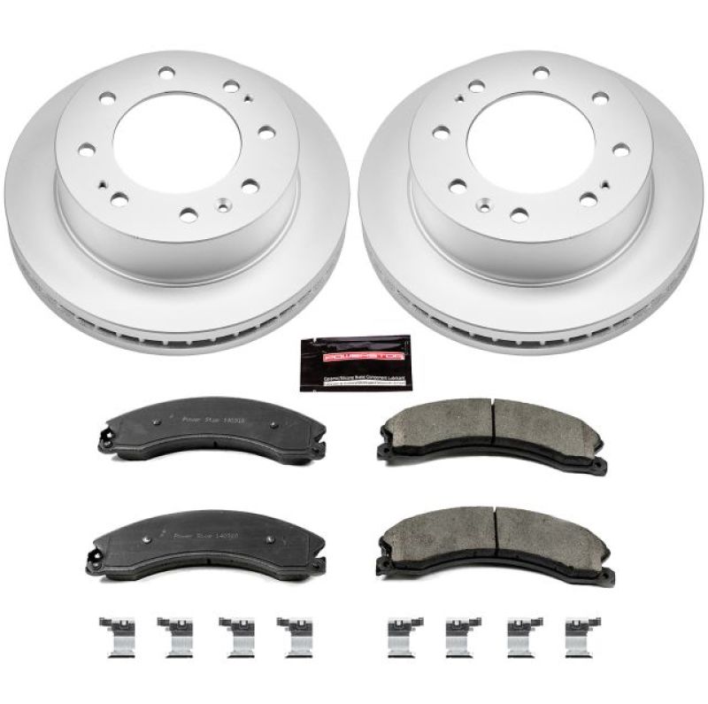PSB Evolution Coated Rotor - Power Stop 12-19 GMC Sierra 3500 HD Front Z17 Coated Brake Kit