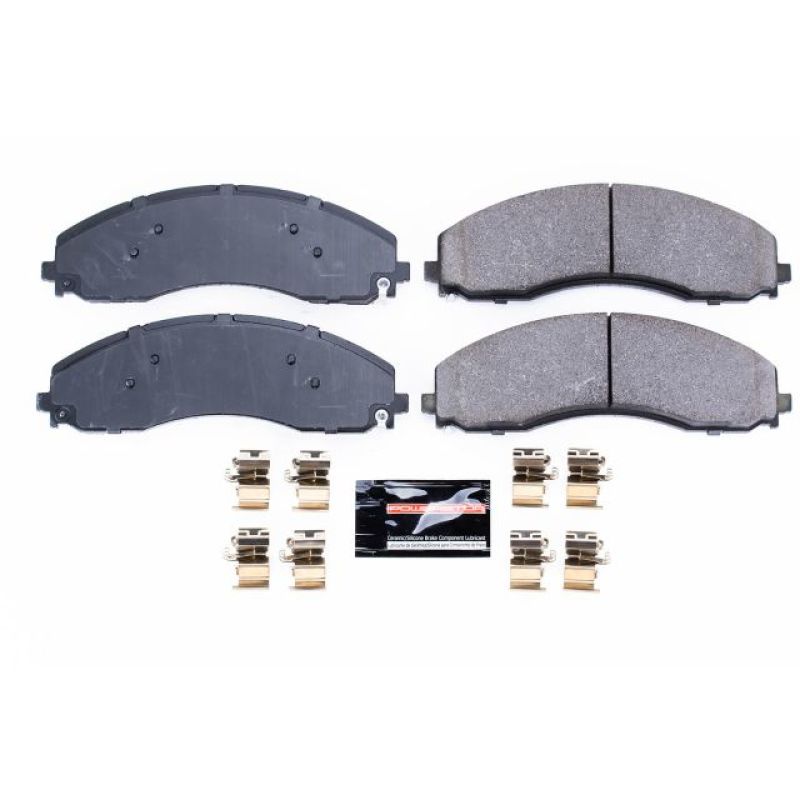 PSB Z23 Evolution Brake Pads - Power Stop 17-19 Ford F-450 Super Duty Front Z23 Evolution Sport Brake Pads w/Hardware
