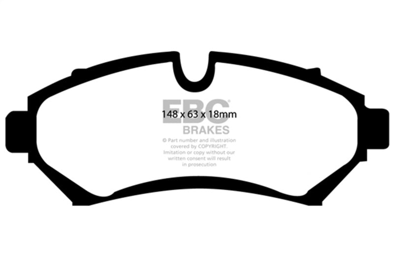 EBC Ultimax2 Brake Pad Sets - EBC 98-04 Cadillac Seville 4.6 Ultimax2 Front Brake Pads