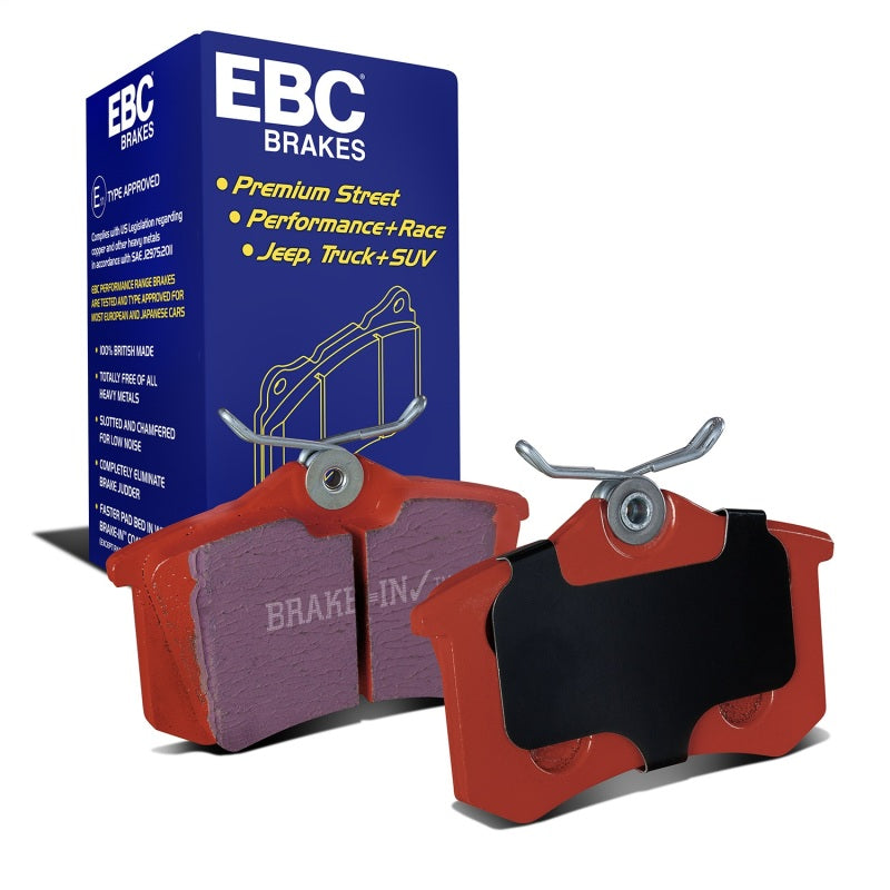 EBC Redstuff Brake Pad Sets - EBC 10-13 Audi A3 2.0 TD Redstuff Rear Brake Pads