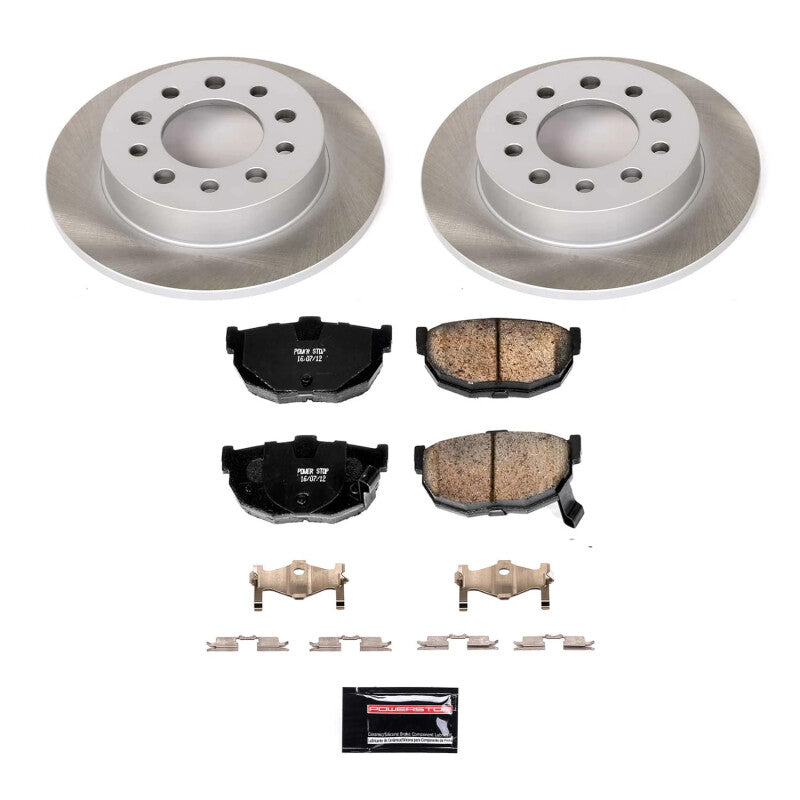 PSB Semi-Coated Rotor Kits - Power Stop 03-08 Hyundai Tiburon Rear Semi-Coated Rotor Kit