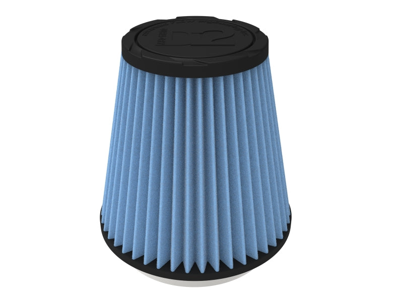 AFE Universal D2 Dura Dry Air Filter - aFe POWER Universal Clamp-On Air Filter w/ D2 Dura-Dry Media - 4in F x 6in B x 4in T x 6in H