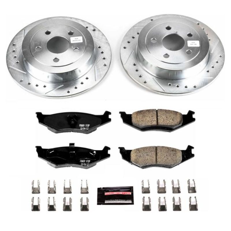 PSB Z23 Evolution Kit - Power Stop 96-00 Plymouth Breeze Rear Z23 Evolution Sport Brake Kit