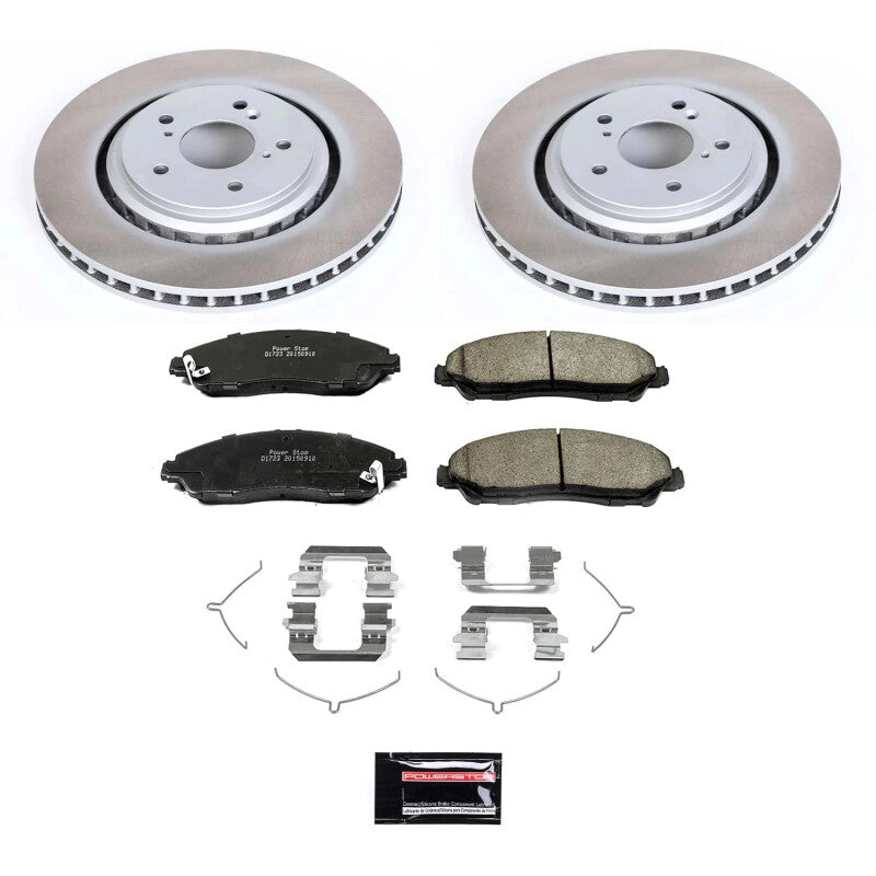 PSB Semi-Coated Rotor Kits - Power Stop 14-16 Acura MDX Front Semi-Coated Rotor Kit