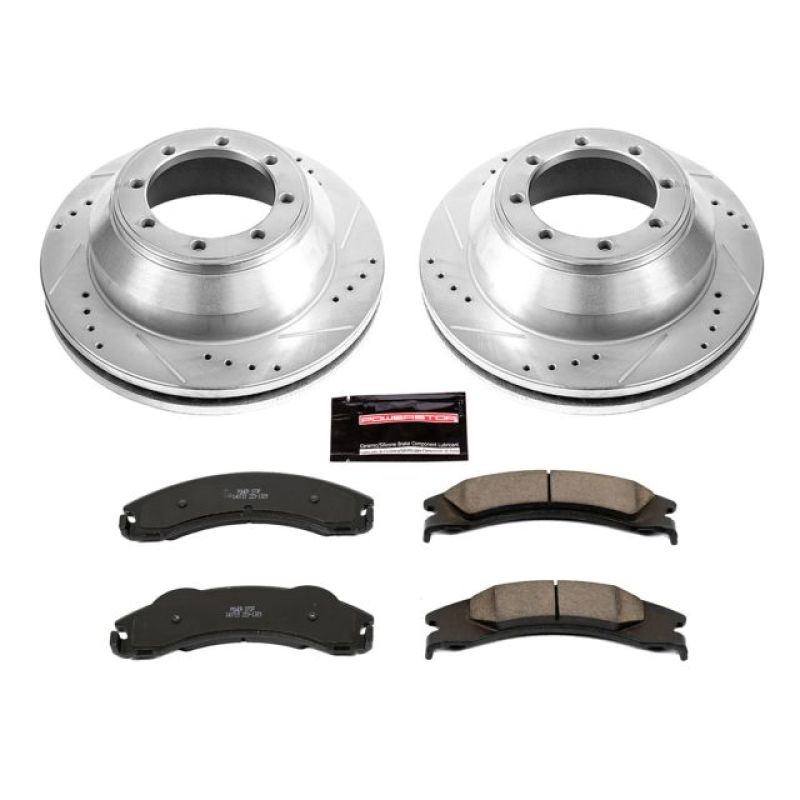 PSB Evolution Drill/Slot Rotor - Power Stop 17-18 Ford E-450 Super Duty Rear Z23 Evolution Brake Kit