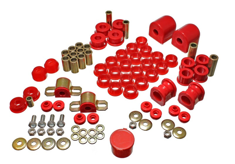 ES Hyper-Flex Sets - Red - Energy Suspension 91-94 Nissan Sentra/NX1600/2000 Red Hyper-Flex Master Bushing Set