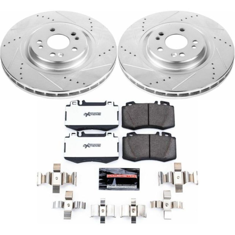 PSB Z26 Street Warrior Kit - Power Stop 00-03 Mercedes-Benz ML55 AMG Front Z26 Street Warrior Brake Kit