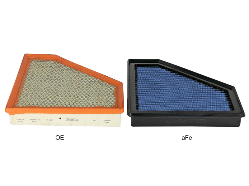 AFE Pro-5 R Direct Fit Filter - aFe MagnumFLOW Pro 5R OE Replacement Filter 16-19 Cadillac CTS-V V8-6.2L (SC)
