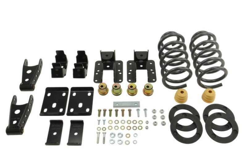 BT Lowering Kit w/o Shocks - Belltech LOWERING KIT 2014 Silverado/Sierra Std Cab 2WD 1in or 2in Front/4in Rear w/o Shocks