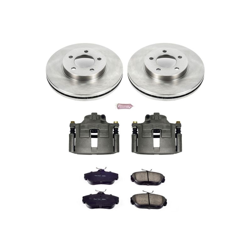 PSB Autospecialty Kit w/Cals - Power Stop 95-98 Ford Windstar Front Autospecialty Brake Kit w/Calipers