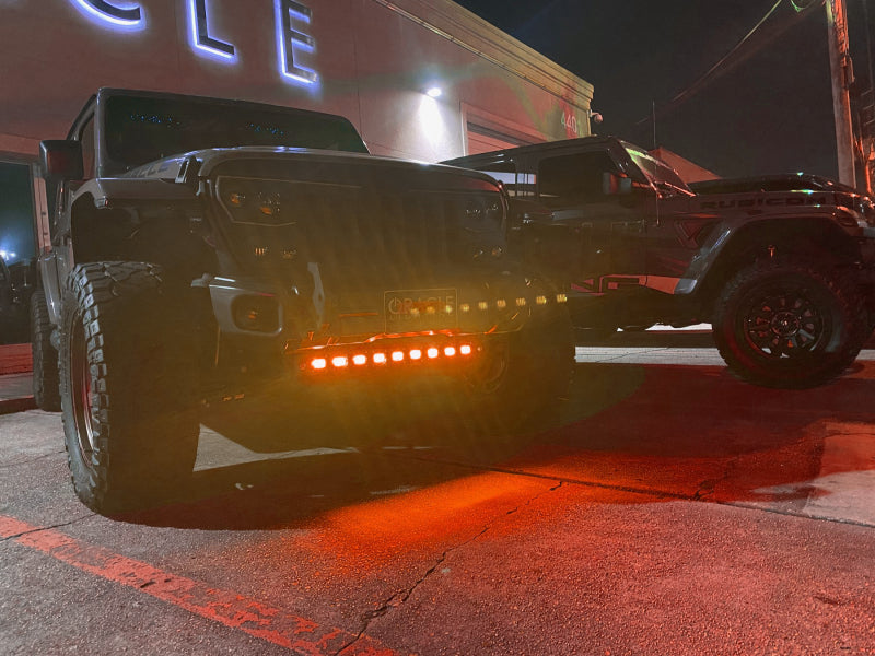 ORL Skid Plates - ORACLE Lighting 18-22 Jeep Wrangler JL Skid Plate w/ Integr LED Emitters - Amber