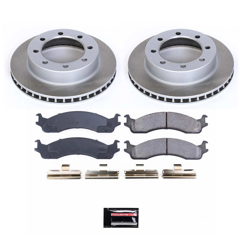 PSB Semi-Coated Rotor Kits - Power Stop 95-97 Ford F-350 Front Semi-Coated Rotor Kit