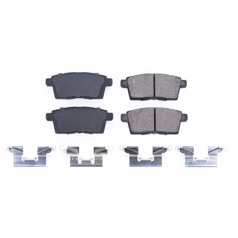 PSB Z17 Evolution Brake Pads - Power Stop 07-10 Ford Edge Rear Z17 Evolution Ceramic Brake Pads w/Hardware