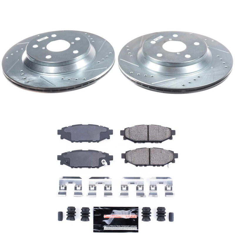 PSB Z23 Evolution Kit - Power Stop 2024 Subaru Impreza Rear Z23 Evolution Brake Kit