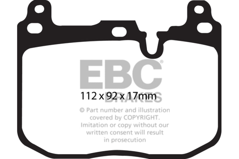 EBC Ultimax2 Brake Pad Sets - EBC 14+ BMW 228 Coupe 2.0 Turbo Brembo calipers Ultimax2 Front Brake Pads